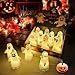 Wzone Halloween Lichterketten Geist Lampe, 12 Stück Emoji Halloween Deko Licht for Outdoor Indoor, Niedlich LED Licht Halloween Dekoration für Innen Außenlaterne Gärten Party Dekoration Outdoor günstig Kaufen-Wzone Halloween Lichterketten Geist Lampe, 12 Stück Emoji Halloween Deko Licht for Outdoor Indoor, Niedlich LED Licht Halloween Dekoration für Innen Außenlaterne Gärten Party Dekoration
