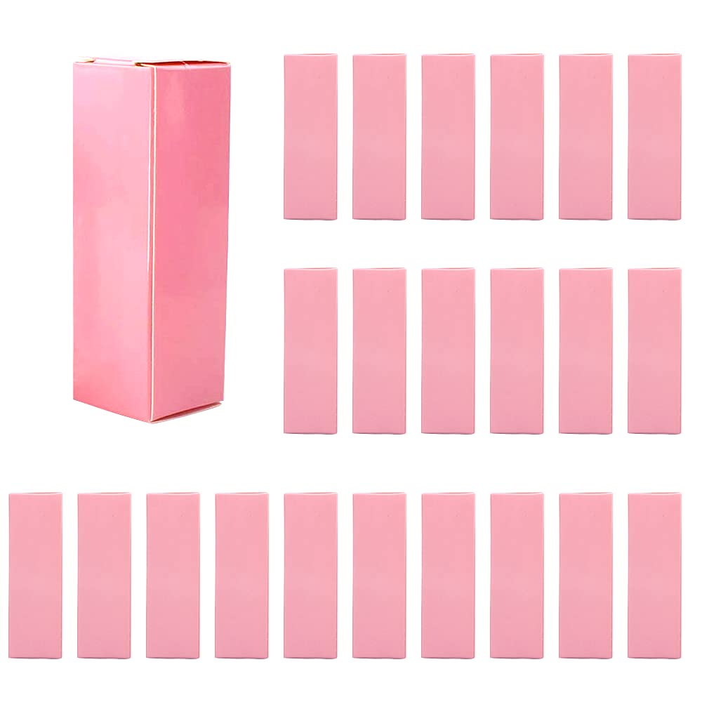 COSIDEA 50 PCS Empty Pink Lip Gloss Boxes W28 xW28 xH89mm W1 02xW1 02xH3 5 inch Cosmetic Perfume