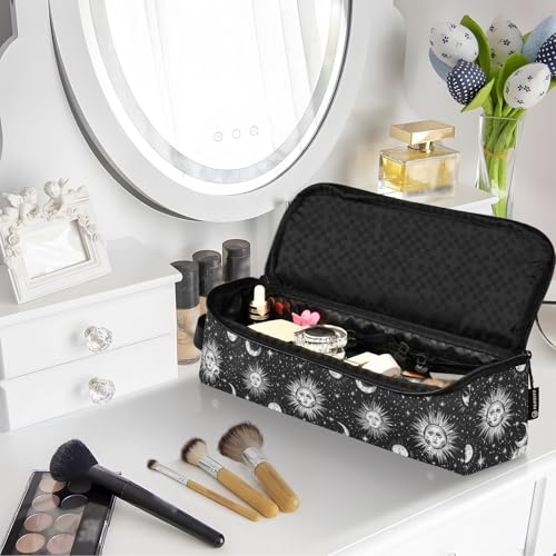 Bolsa para viaje spiritual marble para herramientas de cabello resistente al calor, tapete para planchas, rizadores y organizador portátil miniatura 7