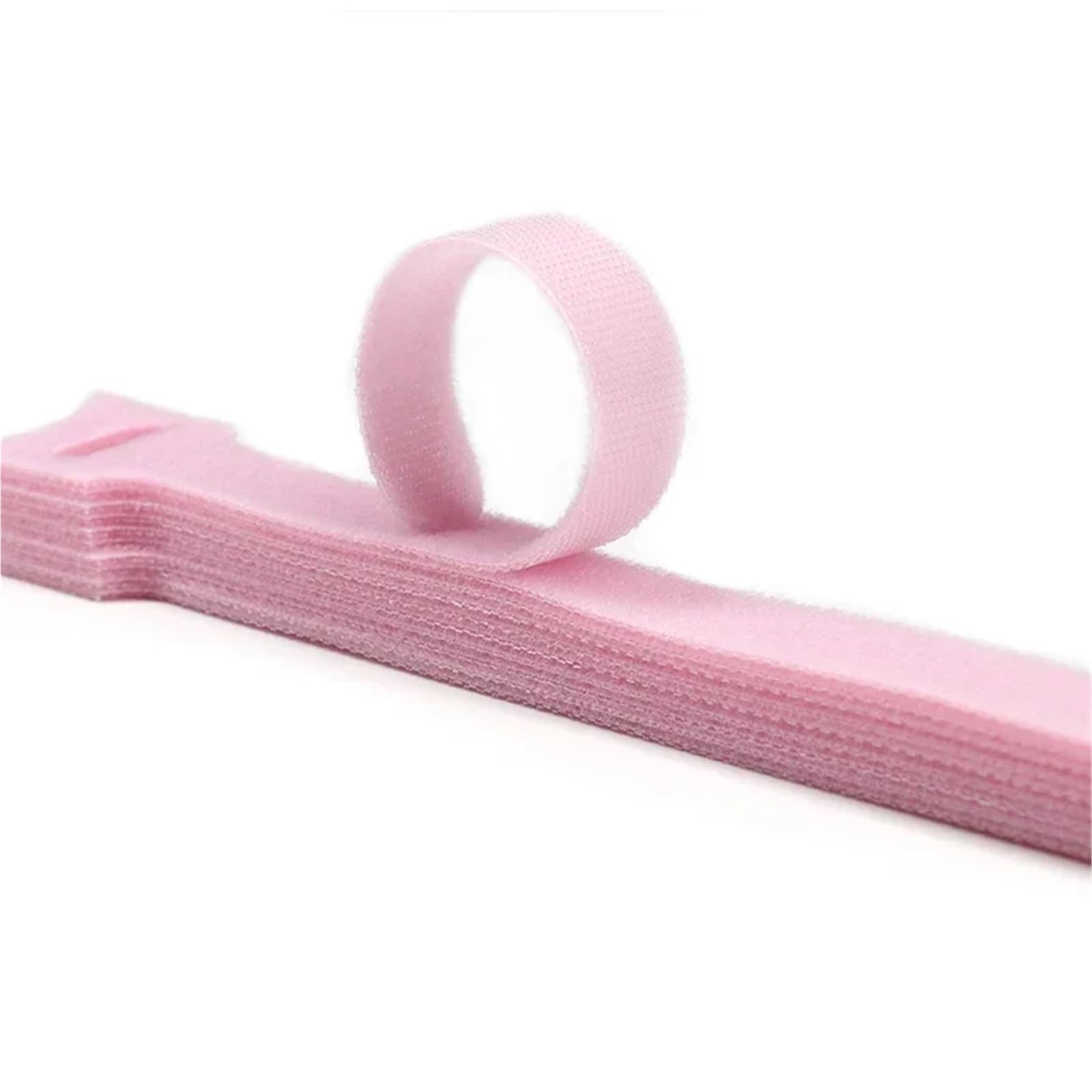 Bridas de nylon con clip, Bridas for cables liberables tipo T rosa, 1000 unidades, varios tamaños(250mm)