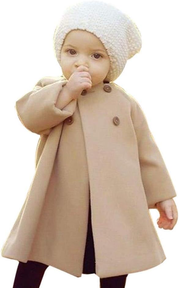 SWNONE Baby Coats 2019 Spring Fall Kid Baby Girl Cloak Button Jacket Clothes Baby Outwear Clothes