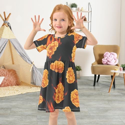 Toddler Dress Girl Clothes Short Sleeve Sundress Girls Casual Dresses4