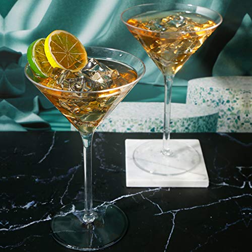 Michley Unbreakable Cocktail Glasses 100% Tritan Plastic Martini Glasses 8.7Oz, Dishwasher Safe, Ideal Gifts For Wedding Party, Set Of 2 #TOP5