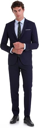 Hatemo lu Slim Fit Flat Mono Neck Classic Suit