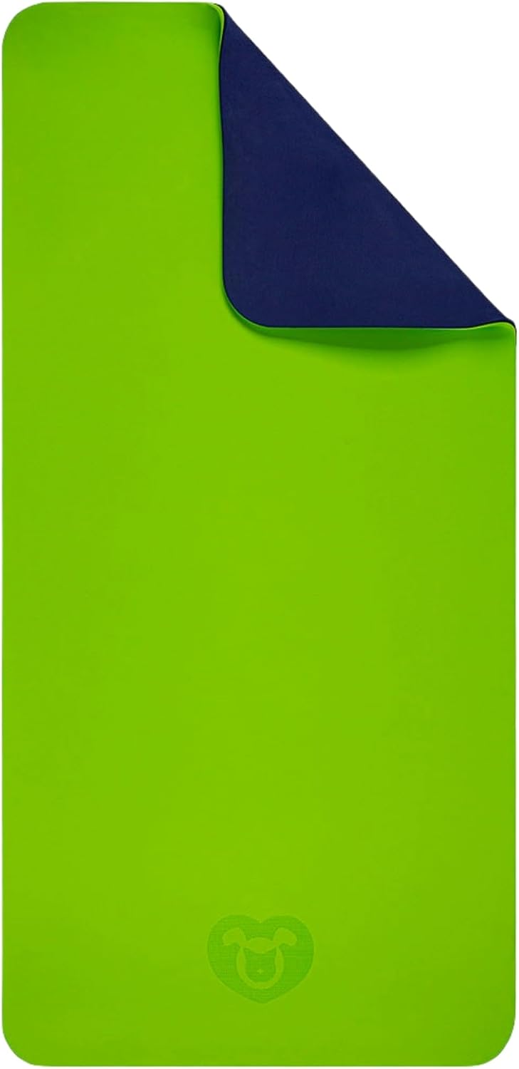 Grooming Table Mat 24"x48" PSD Green/Blue by PetStore.Direct | Anti-Slip, Anti-Fatigue Dog Mat | Eco-Friendly TPE Rubber | Easy-to-Clean Grooming Table Cover
