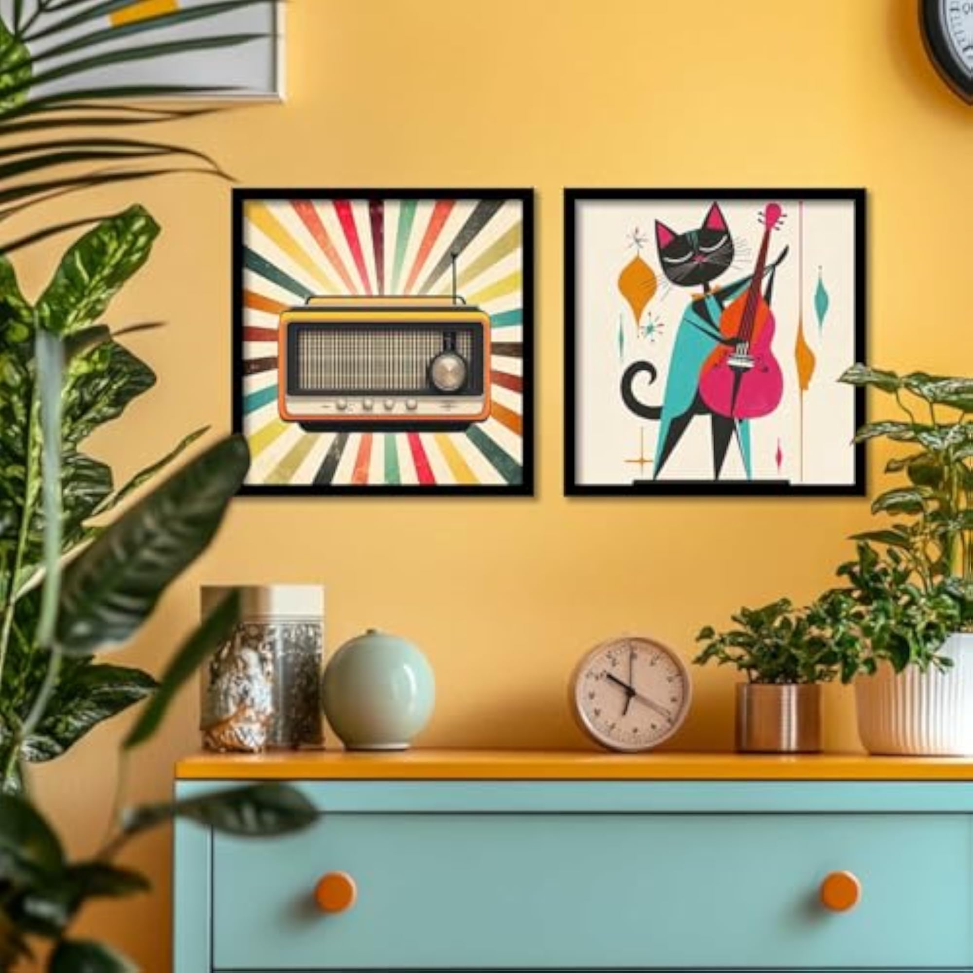 Music Wall Art Painting, Modern Frames for Home Décor