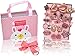 Produktbild KEY Supreme Haarschmuck für Baby Geschenkset Rosa | Haarspangen Set Schleife 18 Stück | Haarklammer für Mädchen mit Geschenkbox | Haargummi Haarclip für Kinder | Kindergeschenk Geburtstagsgeschenk
