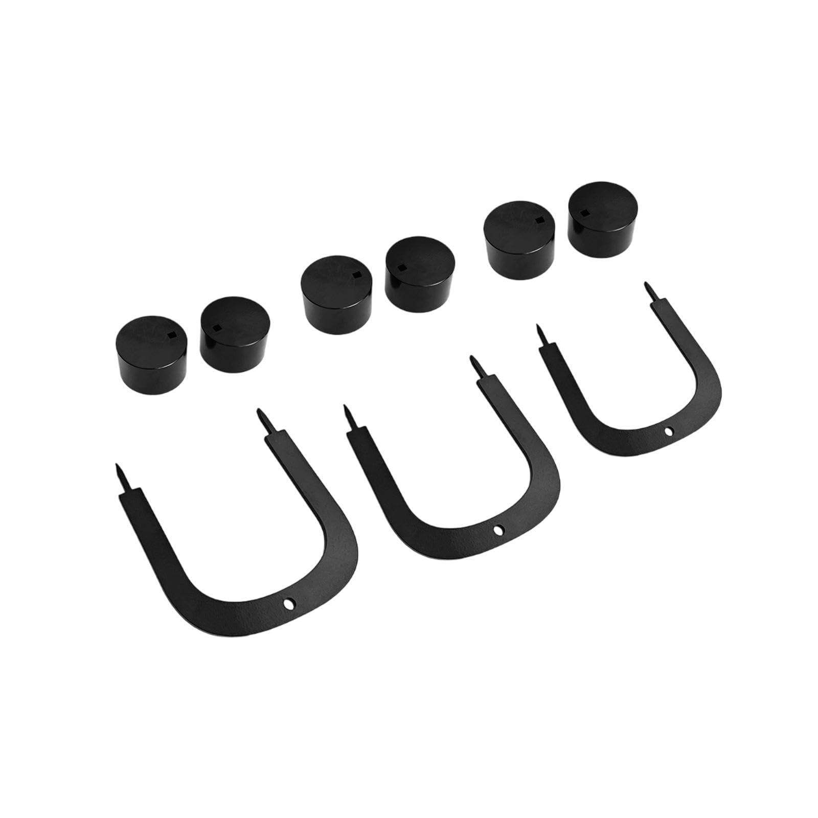 kowaku 3 Pieces Golf Putting Gates Putter Goal Golf Training Aid Improve Alignment Golf Gates Golf Putter Practice for Backyard Home, 3 Set Base