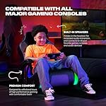 X Rocker Video Gaming Floor Rocker Chair, Built-in Audio, College Dorm Essentials for Guys and Girls, Bedroom, Foldable, Gifts for Gamers - Image 4