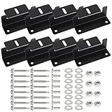 YOUNTHYE 8PCS Solar Panel Mounting Bracket Holder, Solar Panel Z Brackets with Nuts and Screws, Aluminum Roof Solar Panel Bracket for RV, Trailer, Boat, Yacht, Wall