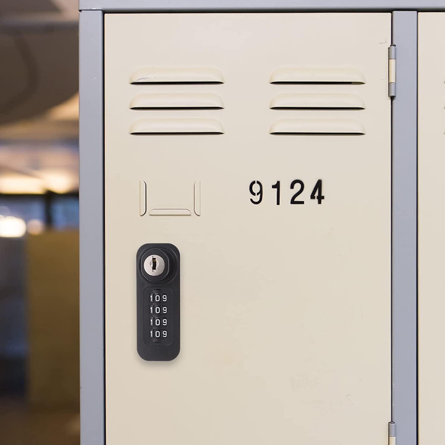 Code Padlock, Padlock, Combination Locker Padlock School Lock Pad Coded Door Door Cabinet Cam Secure Files Drawers Cam Mechanical 4 Digit Replacement for Home Office Shop Door Cabinet Cabinet(Steel Ca