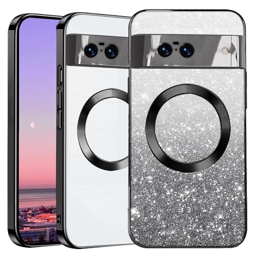 Coque Google Pixel 8 transparente à paillettes, l'atout style de vos soirées