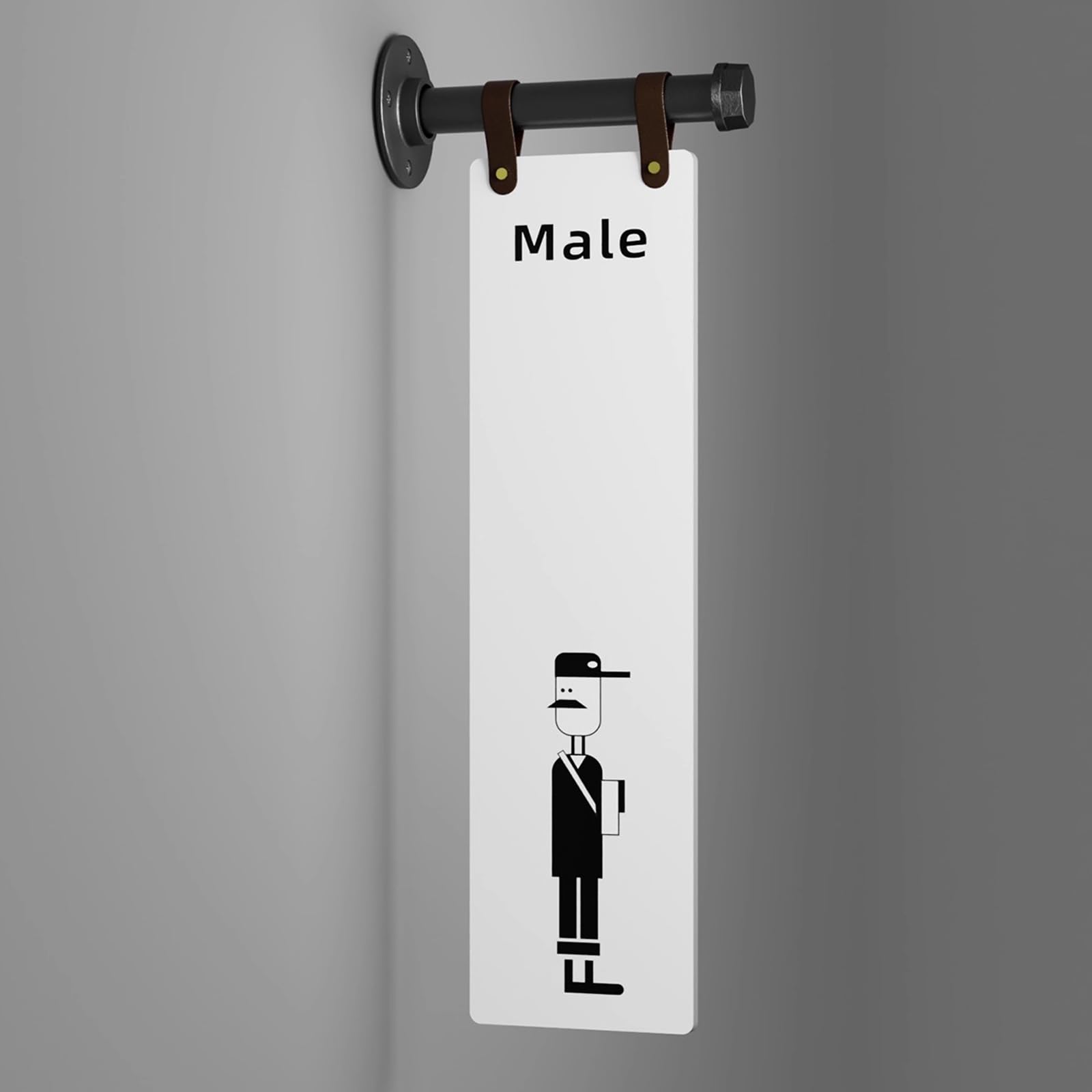 Panneau indicateur de toilettes pour créer une ambiance bistrot chic