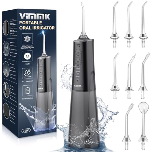 Munddusche Kabellos Elektrischer Zahnreiniger, Vimmk Zahndusche Water Flosser...