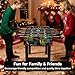 Goplus Foosball Table, 2-in-1 Soccer Table with Detachable Legs for Tabletop, Freestanding Arcade Game Table with 2 Balls, 2 Score Records for Adults, Indoor Home Office Bar Game Room