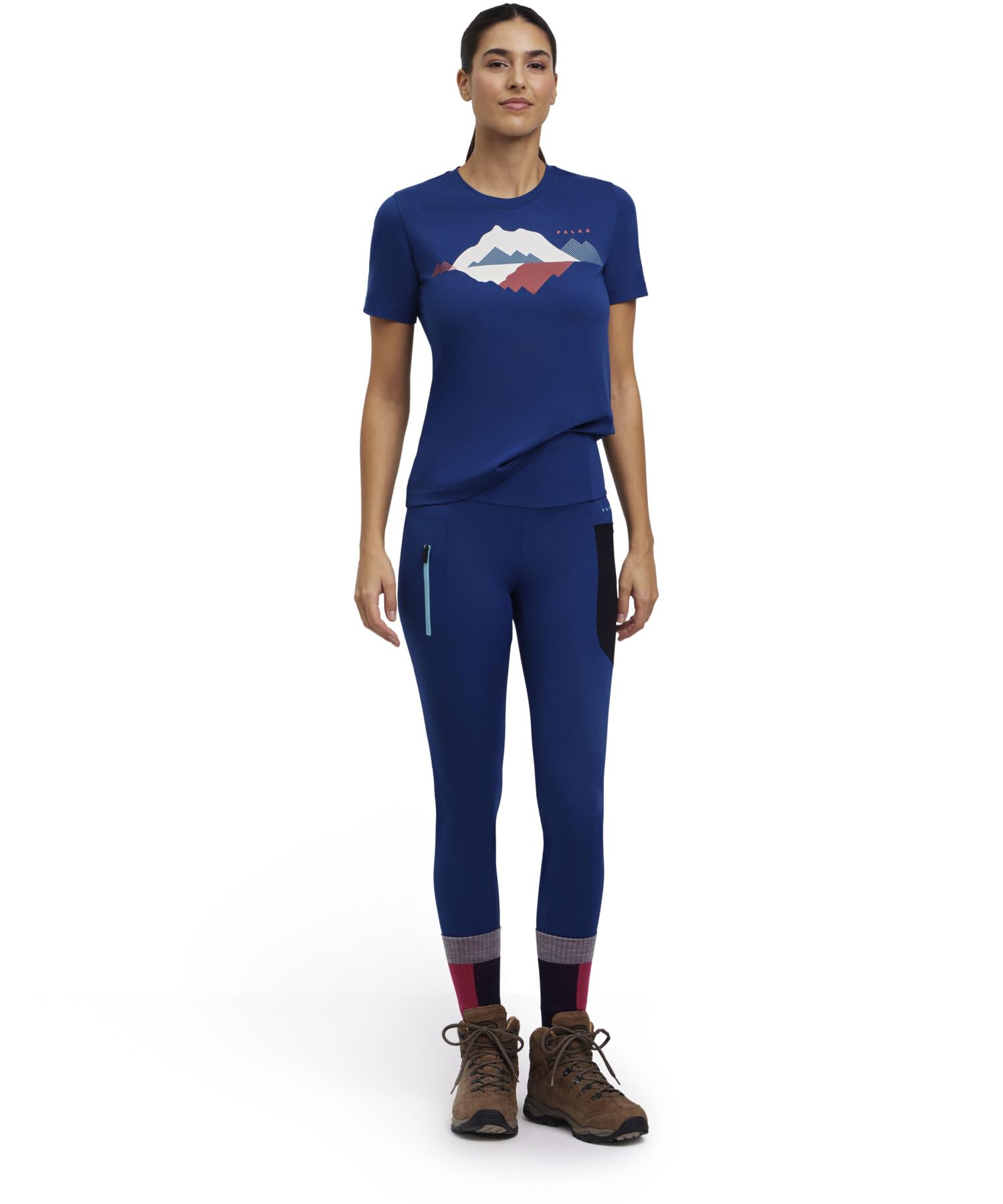 Falke Trekking Tights W Ti Funktionsmaterial Feuchtigkeitsregulierend Uneingeschränkte Bewegungsfreiheit 1 Stück - Spodnie lekkoatletyczne Kobiety