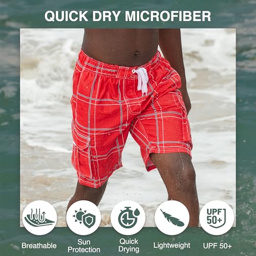 Image of Kanu Surf Men's Flex Plaid Swimtrunk