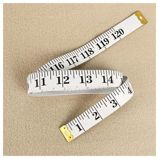 120-Inch Double Scale Soft Tape Measure, Sewing Supplies, Flexible Ruler, Sewing Ruler for Weight Loss, Measuring Tape for Body Measurement, Fabric Sewing Tailor, Centimetre and Inch Scale (White)