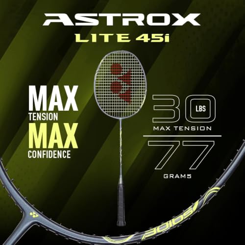 Image of Yonex Astrox Lite 45i Strung Badminton Racquet | Lightweight Graphite Frame | Head Heavy Balance for Power | Ideal for Beginner and Intermediate Players (Dark Gray)