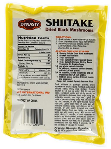 Dynasty Whole Shiitake Mushrooms 1Oz #TOP1