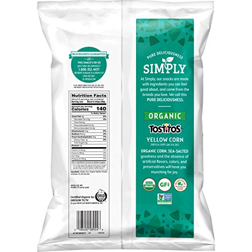Simply Organic Tostitos Yellow Corn Tortilla Chips, 8.25 Oz #TOP1