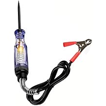 Circuit Tester,6V-12V-24V With Indicator Light Test Pen,Electrical System Testing Tool With Alligator Clip,Electricity Tester for Automotive,Fuse,Wiring Circuit Continuity Tester Black