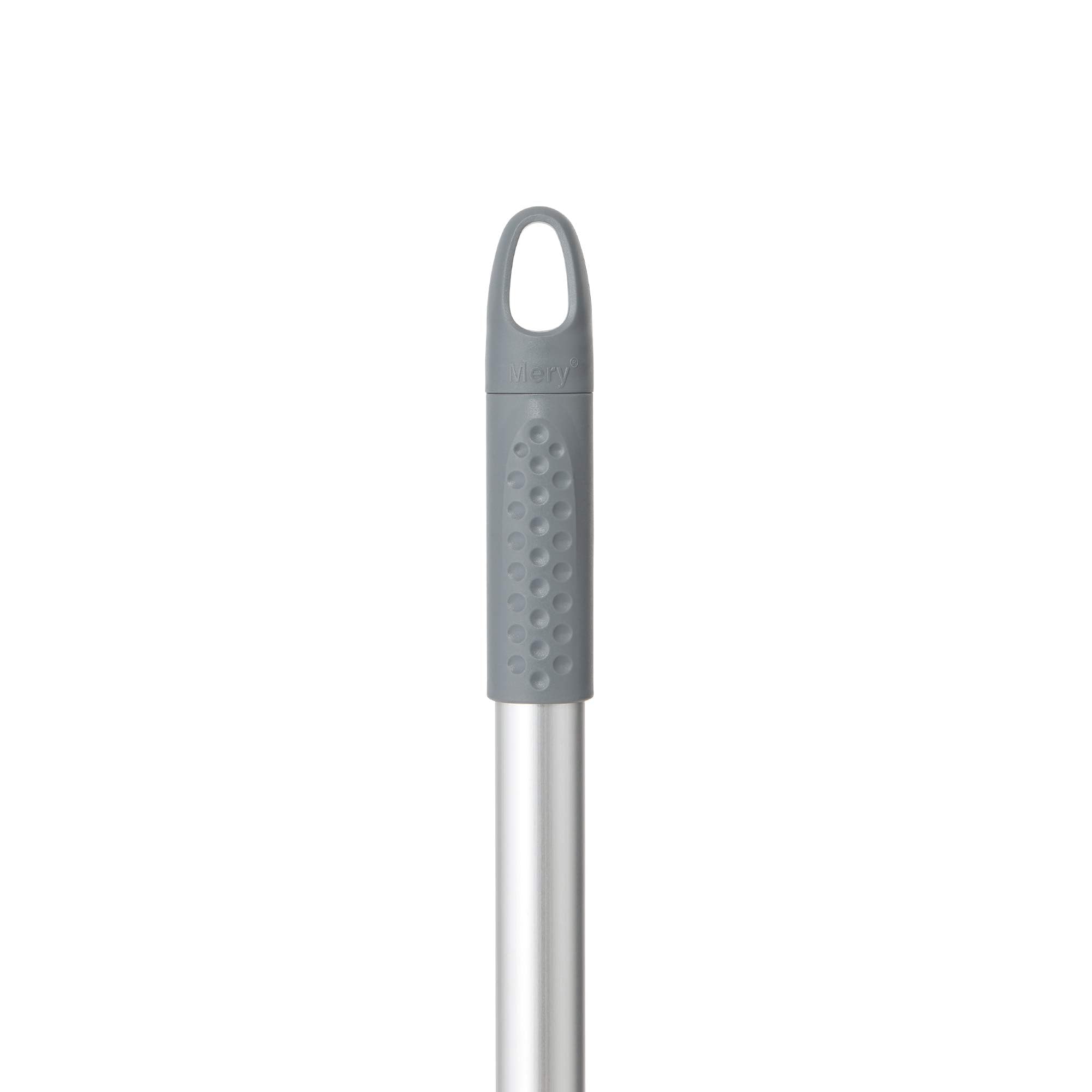 Mery | Bastone in Alluminio | Bastone per Scope e Mop | Filettatura Universale | Resistente | Leggero | Grigio | Misure: 140 cm
