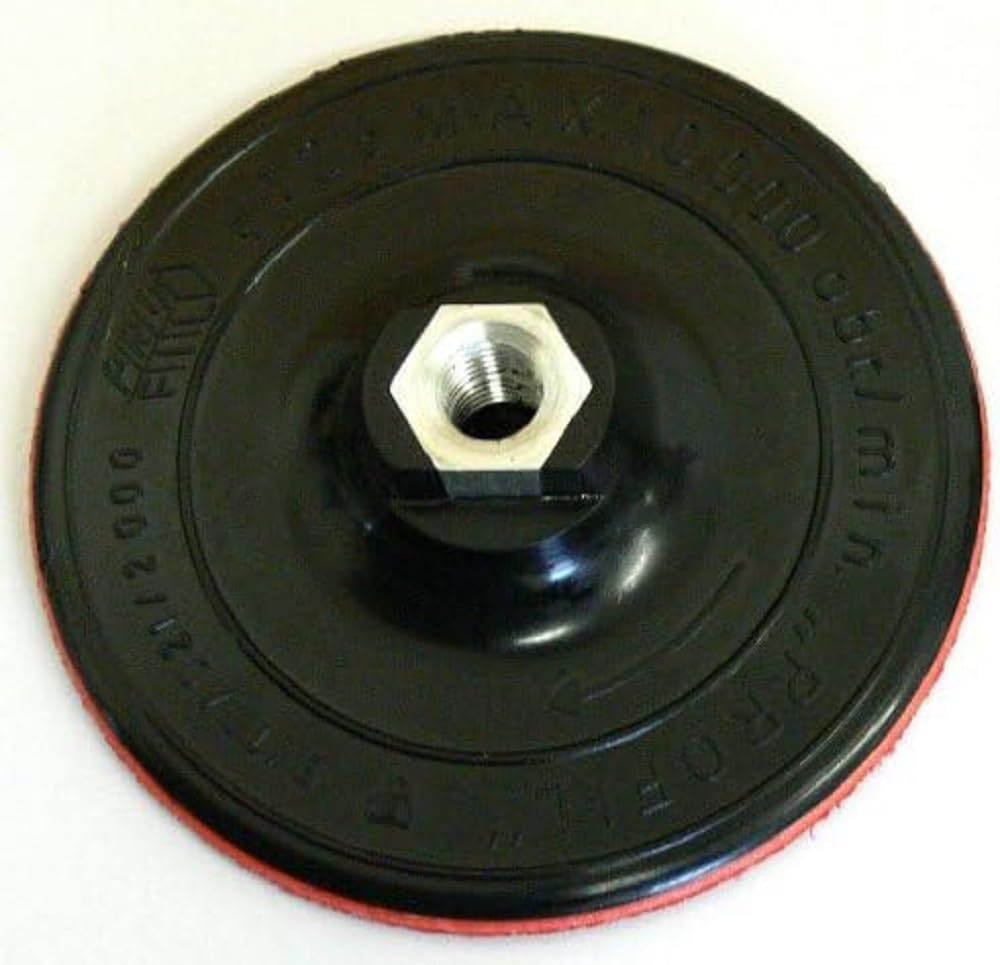 08500 Rubber Disc For Angle Grinders with Velcro 125 Mm
