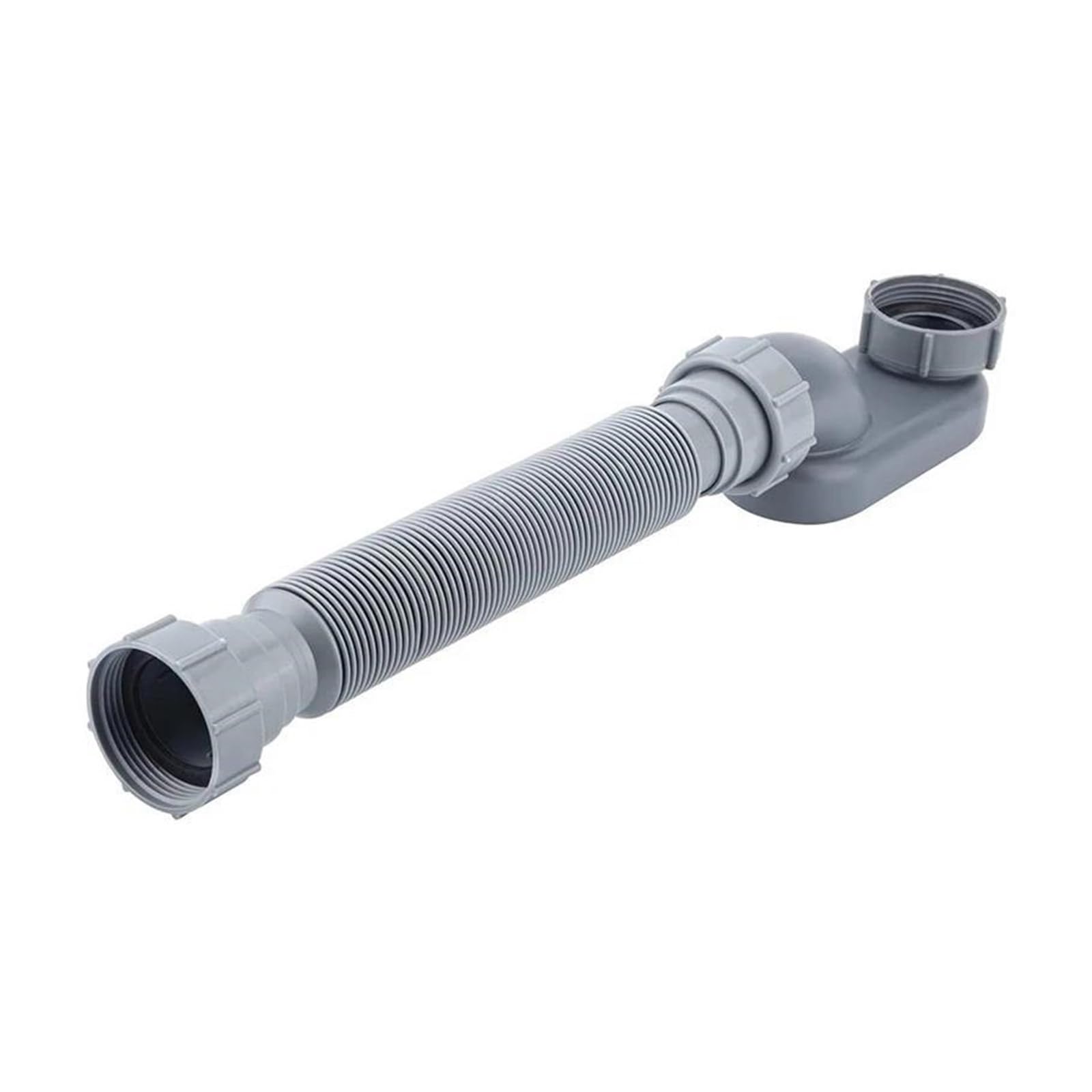 Easy Fix Flexible ABS Gray Bathtub Drain Pipe Simple Install Bathtub Drain Pipe For Misaligned Drain In Bathrooms