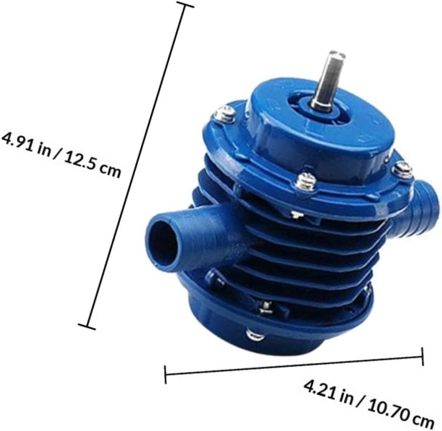 Mini Self-priming Water Pump for Household Use Drill-powered Portable Plastic Utility Pump for Water Transfer and Pond Drainage