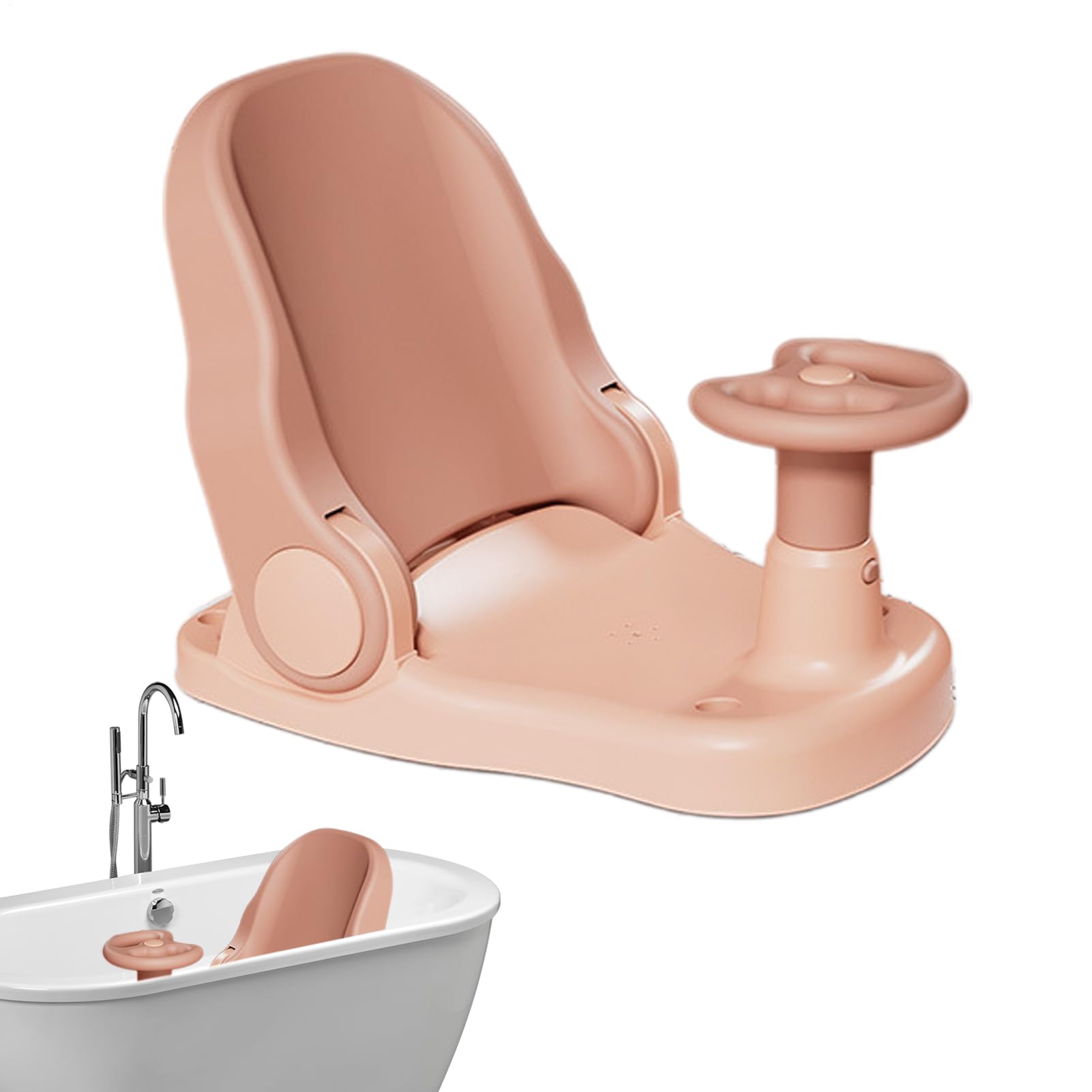 Asiento de baño para bebé a partir de 6 meses, silla de ducha plegable