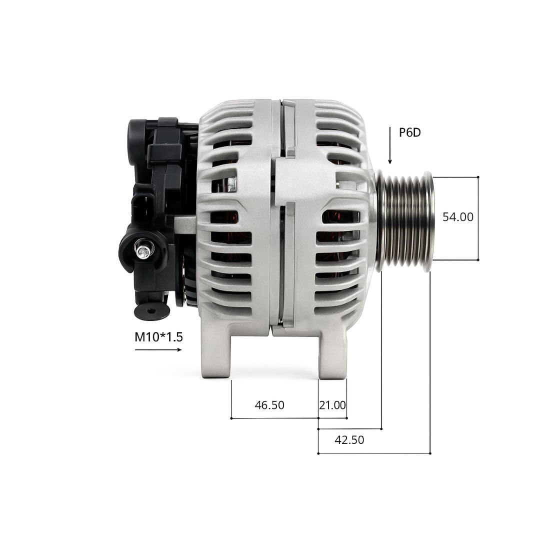 TT11284 PRO Alternatore per auto 12V, 150A. Compatibile con CITROËN, PEUGEOT, LANCIA, FIAT, SUZUKI. Eccellente rapporto qualità-prezzo. Installazione facile e garantita.