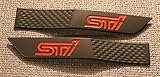 GetUrGear custom replacement Subaru WRX STI Fender Badge Emblems compatible with 2015+ WRX/STI (Matte Red STI)
