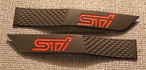 GetUrGear 2015+ FENDER EMBLEMS - compatible with 2015+ WRX/STI (Matte Red STI)