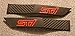 SUBARU STI Matte BLACK / RED LETTER FENDER EMBLEMS - 2015+ STI (Matte Red STI)