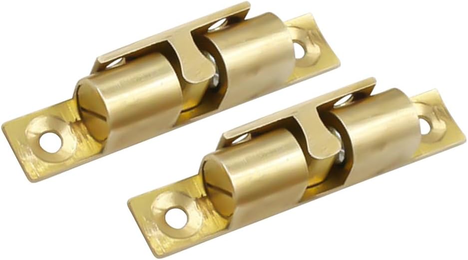 SEWACC 2pcs Copper Ball Catch Door Latch Tension Door Catch for Cabinets and Closets Strong Copper Material Easy Installation with Spring for Secure Closure