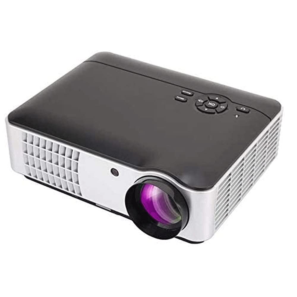 KDUFHC Bluetooth Projector, Full HD Outdoor Movie Projector Support iOS/Android, Home Theater Video Projector Compatible/PC/DVD/TV/PS4 w/Carrying Case Included