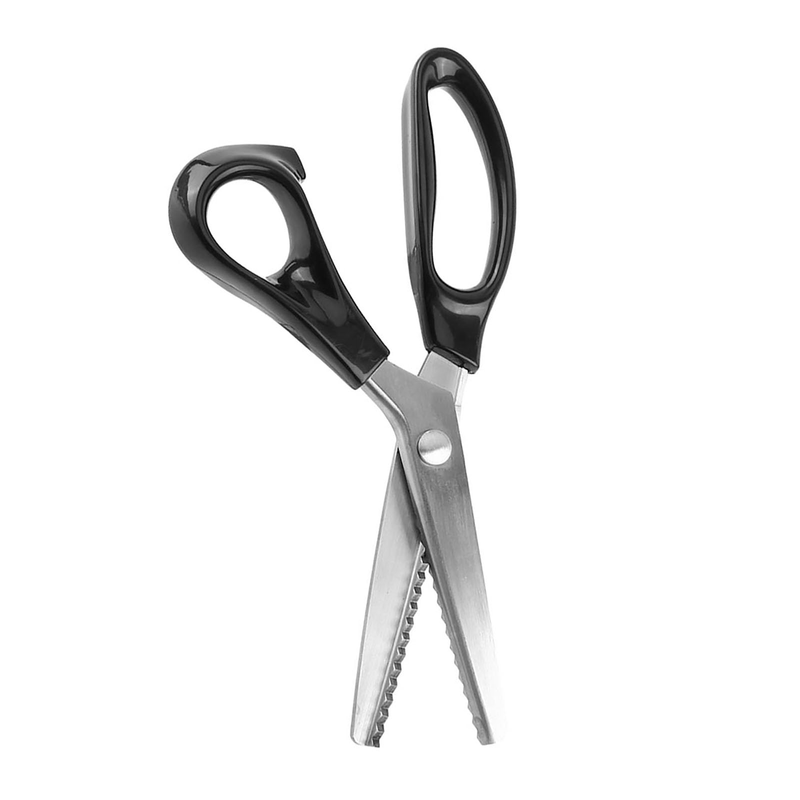 Pinking Shears, Fabric Decorative Round Pinking Shears Scissors Clipper with Comfort Grip Handle for Fabrics Linings Leather and Craft (5mm)