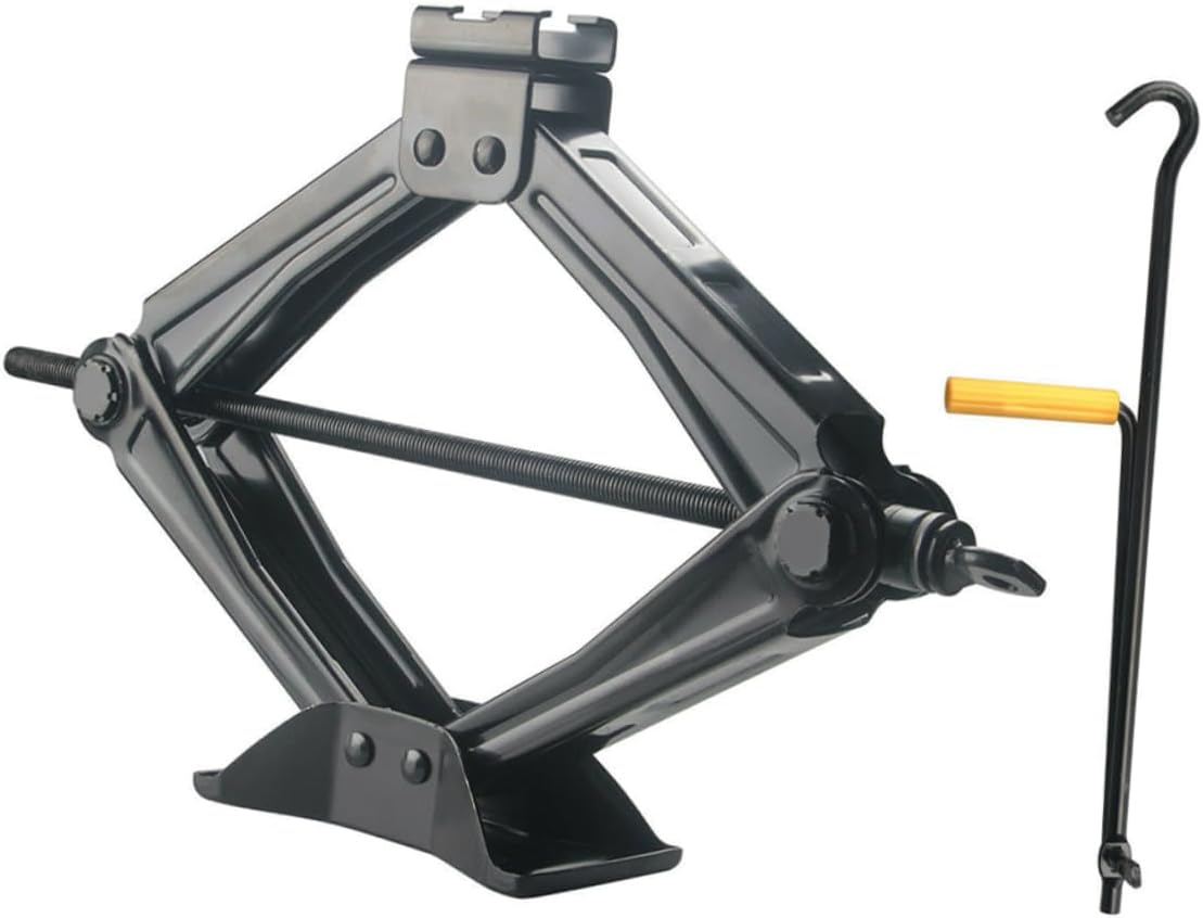 GANAZONO 1set Car Repair Hand Cranking Jack Kit Tire Repair Tool for Auto SUV Trailer Easy to Use Foldable Design for Quick Tire Changes Emergencies