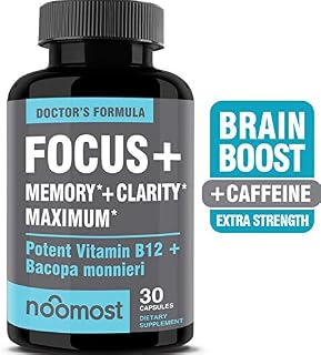 Brain Focus Booster, Memory & Clarity Booster, Nootropic Energy Pills & Brain Supplement