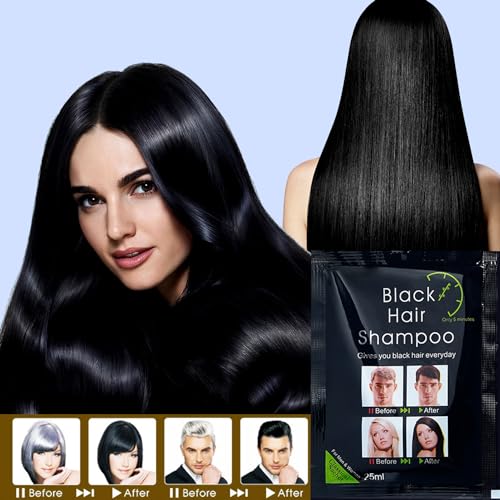 Champú Tinte Negro para Cabello 10 Sobres 25ml miniatura 2