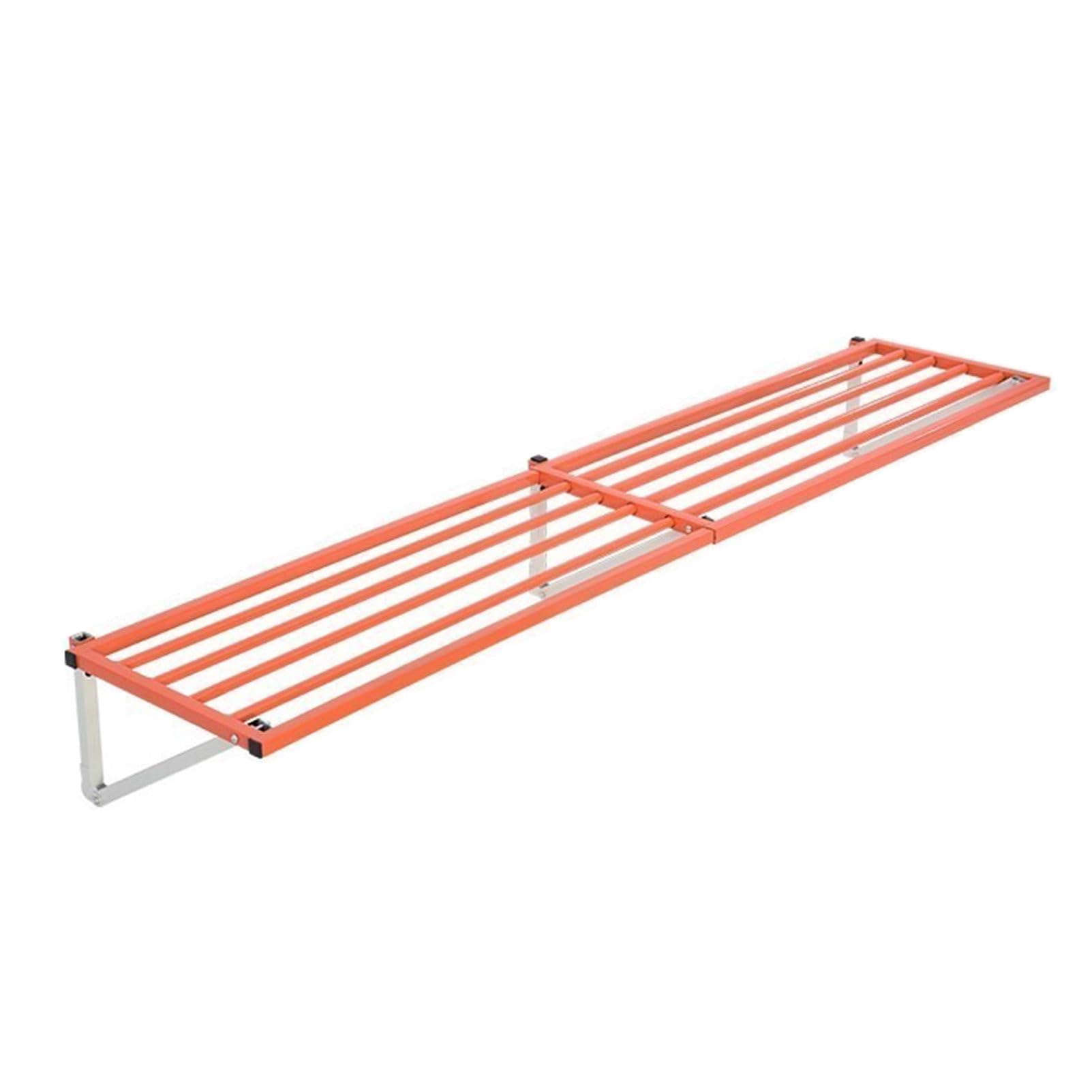 SVFOEBJM Metal Floating Shelf - Heavy Duty Wall Mounted Storage Rack for Tool Organization in Garage, Basement, Shed, Kitchen, and Pantry