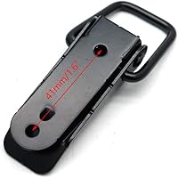 Vista 3 de Cierre de palanca grande de acero inoxidable con resorte - Paquete de 4, Tamaño grande sin agujero para candado