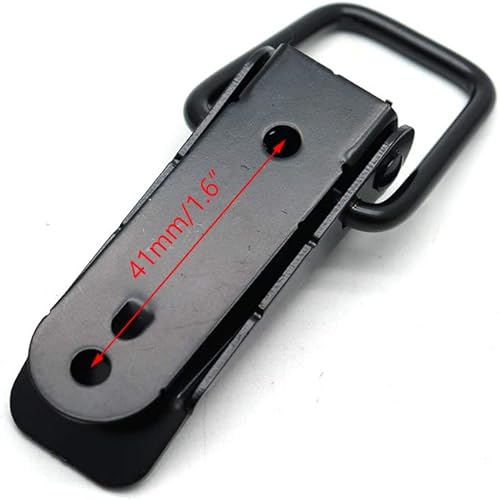 Miniatura 3 de Cierre de palanca grande de acero inoxidable con resorte - Paquete de 4, Tamaño grande sin agujero para candado