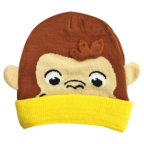 おさるのジョージ キッズ ニットキャップ フェイス