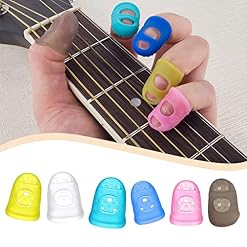 Vokmon 2 Ensemble de Silicone Guitar Fingertip Finger Guards Transparent Protecting Picks Gris L - Les Beatles, Paul McCartney, John Lennon, RIngo Starr, George Harrison Vokmon 2 Ensemble de Silicone Guitar Fingertip Finger Guards Transparent Protecting Picks Gris L – Image 7