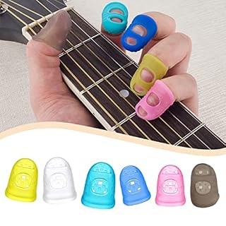 Vokmon 2 Ensemble de Silicone Guitar Fingertip Finger Guards Transparent Protecting Picks Gris L - Les Beatles, Paul McCartney, John Lennon, RIngo Starr, George Harrison Vokmon 2 Ensemble de Silicone Guitar Fingertip Finger Guards Transparent Protecting Picks Gris L – Image 7