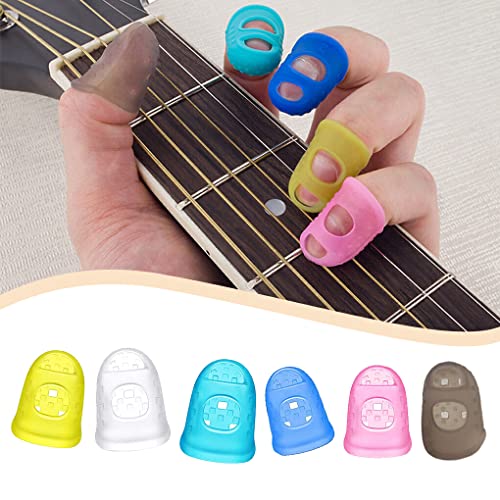 Vokmon 2 Ensemble de Silicone Guitar Fingertip Finger Guards Transparent Protecting Picks Gris L - Les Beatles, Paul McCartney, John Lennon, RIngo Starr, George Harrison Vokmon 2 Ensemble de Silicone Guitar Fingertip Finger Guards Transparent Protecting Picks Gris L – Image 8