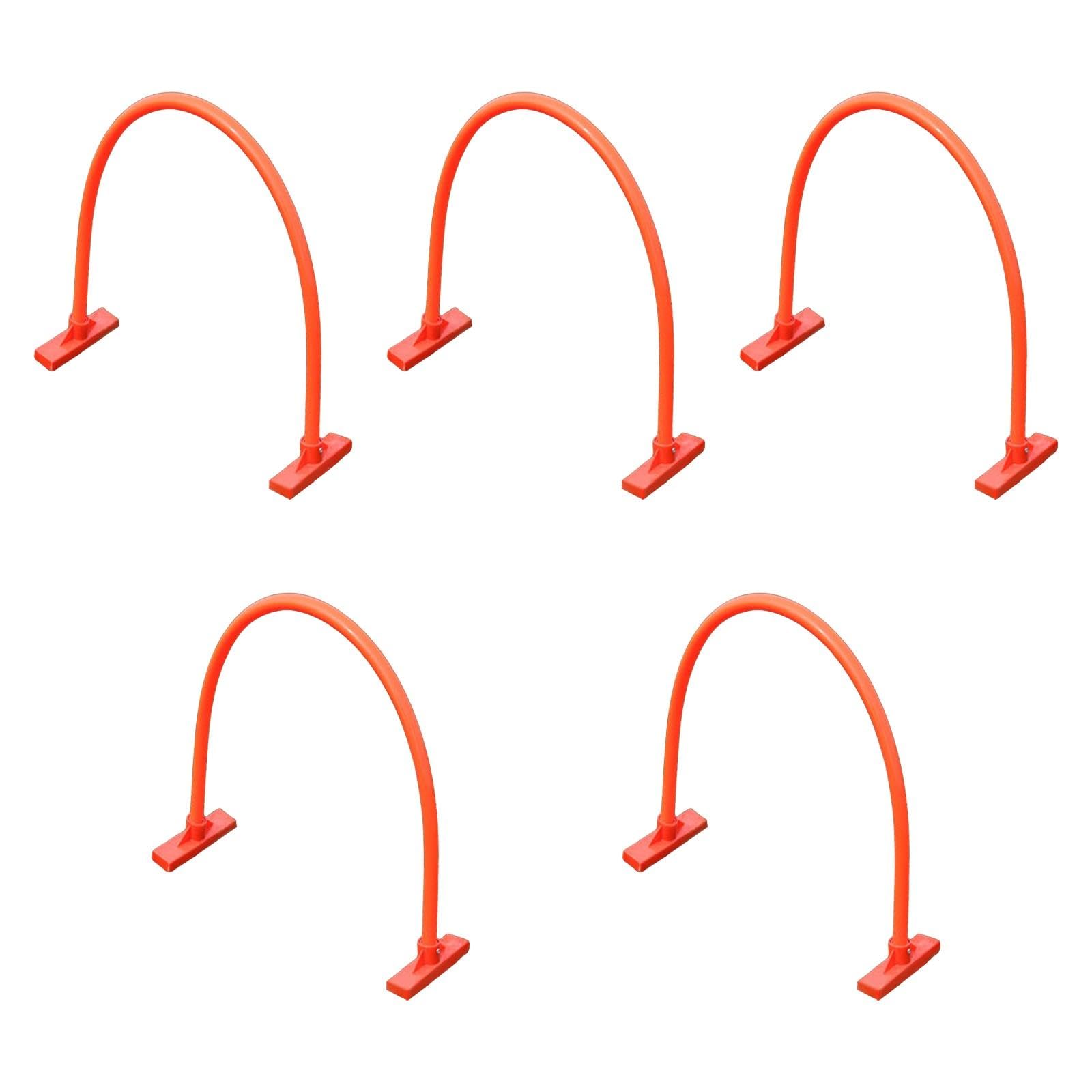 QSTDGVPW 5X Soccer Training Arches Training Equipment Basketball Practice Soccer Training Passing, Orange