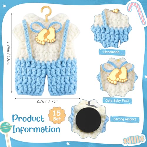 Imanes Decorativos de Suéter para Baby Shower x15 miniatura 2